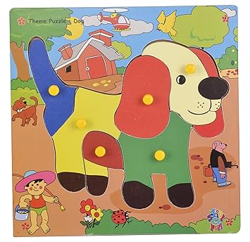 Skillofun Theme Puzzle Standard Dog Knobs, Multi Color