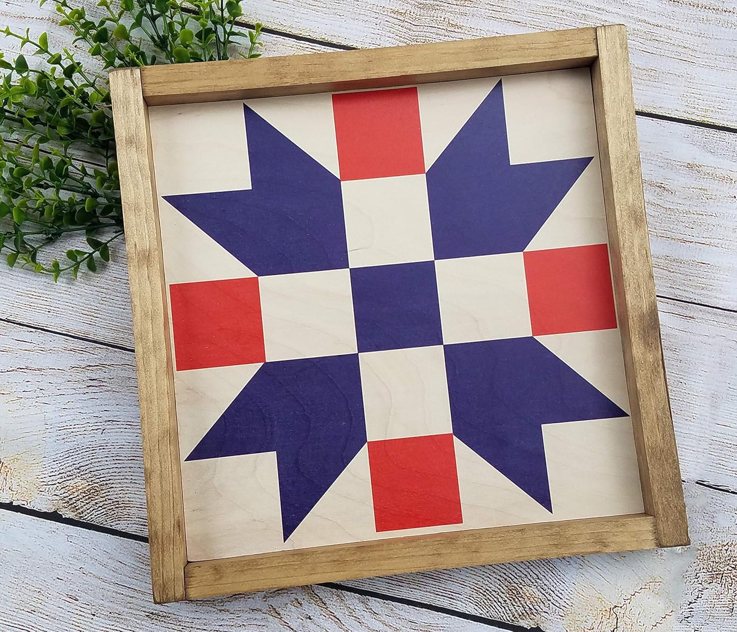 wood quilt square