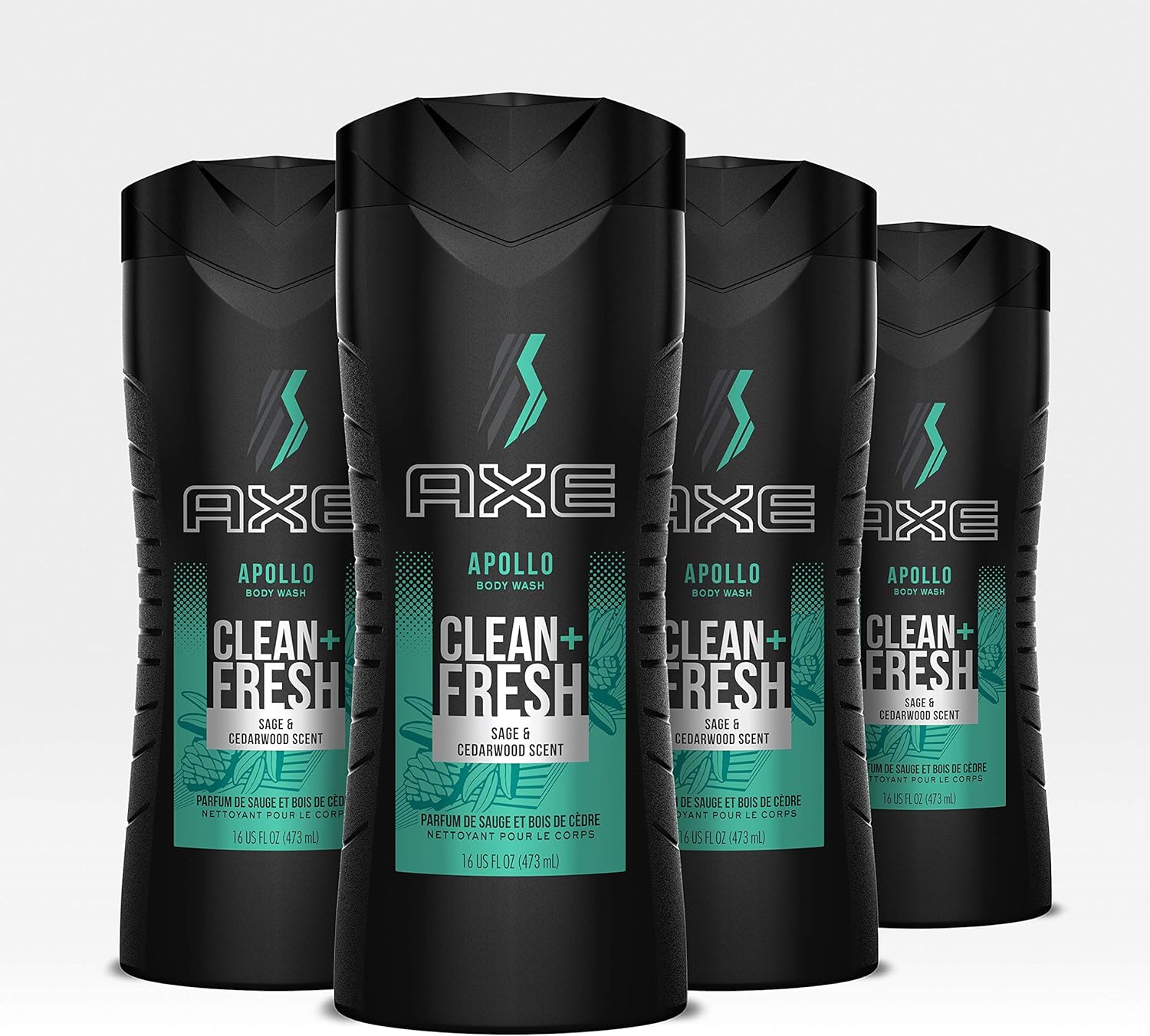 Axe Apollo Men's Body Wash For a Clean and Fresh feel Body, Face and