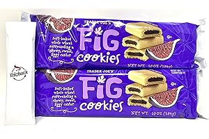 GENERIC Trader Joe's Fig Cookies Baked Snack Bars Bundle with Kokobunch Kit | 2PK - 10 oz