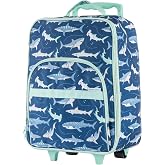 Stephen Joseph Kids' Rolling Carry-On Luggage, Blue Shark