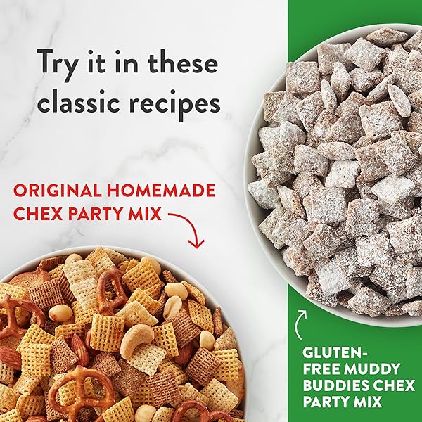 CORN CHEX GLUTEN FREE BREAKFAST CEREAL, HOMEMADE CHEX MIX INGREDIENT, FAMILY SIZE, 18 OZ