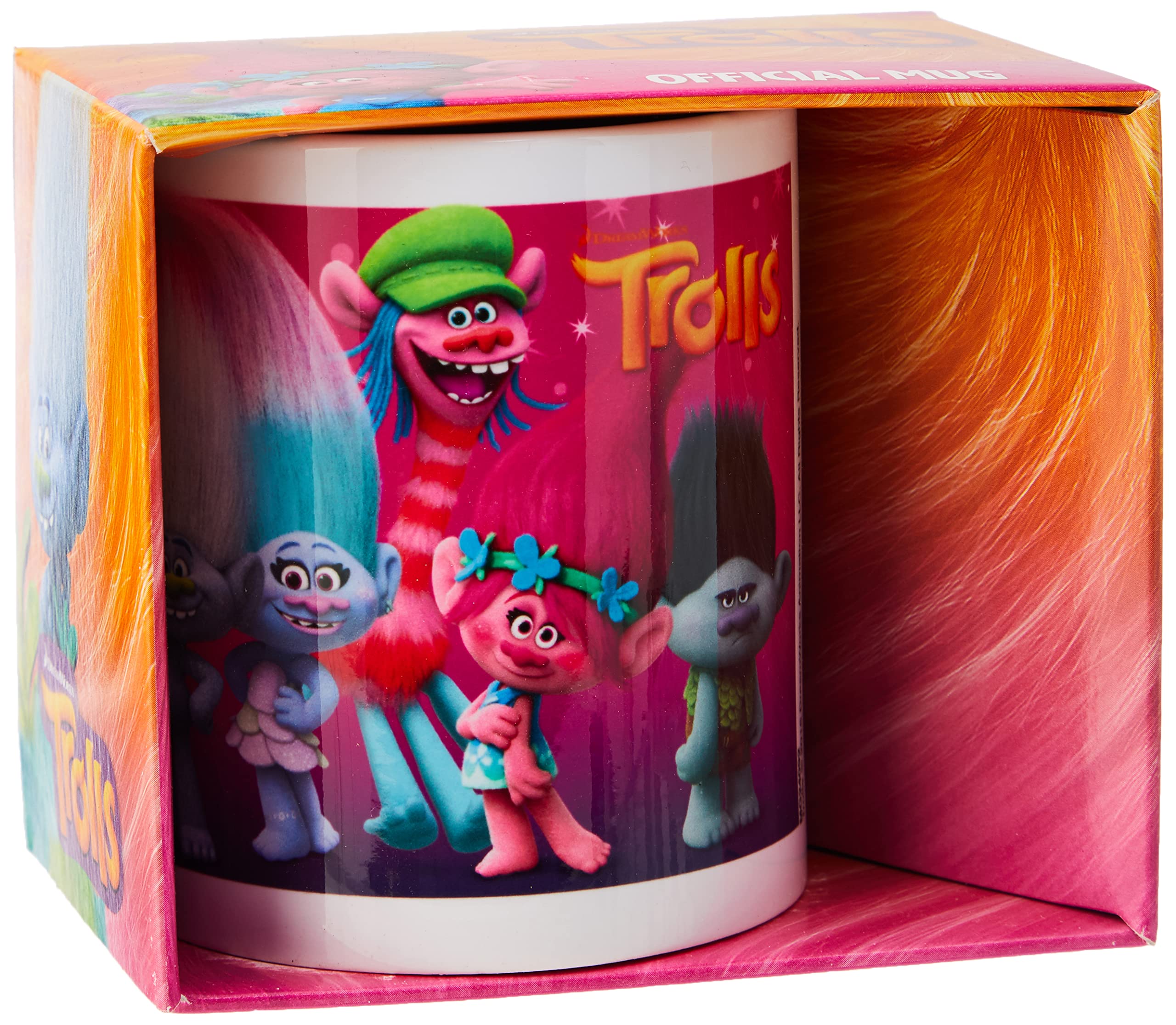 Trolls Pyramid International "(Characters) "Official Boxed Ceramic Coffee/Tea Mug, Multi-Colour, 11 oz/, Multi-Colour, 315 ml