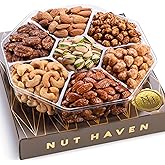 Valentines Day Nuts Gift Basket - Assortment of Sweet & Roasted Salted Gourmet Nuts - Romantic Food Gift Box for Him, Husband, Christmas, Fathers Day, Mothers Day, Sympathy, Family, Men & Women