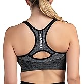 New Balance Women's Seamless Core Cami Sports Bra, Medium Impact, Women's Activewear Gym Bras, Removable Pads, Workout Set