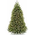 National Tree Company Pre-lit Artificial Christmas Tree | Includes Pre-strung White Lights, PowerConnect and Stand | Dunhill Fir - 7.5 ft