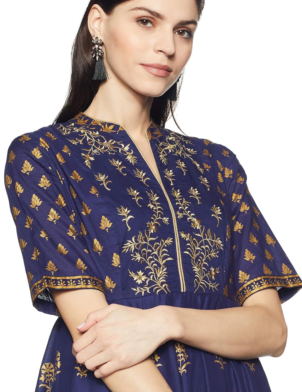 biba women's anarkali salwar suit set