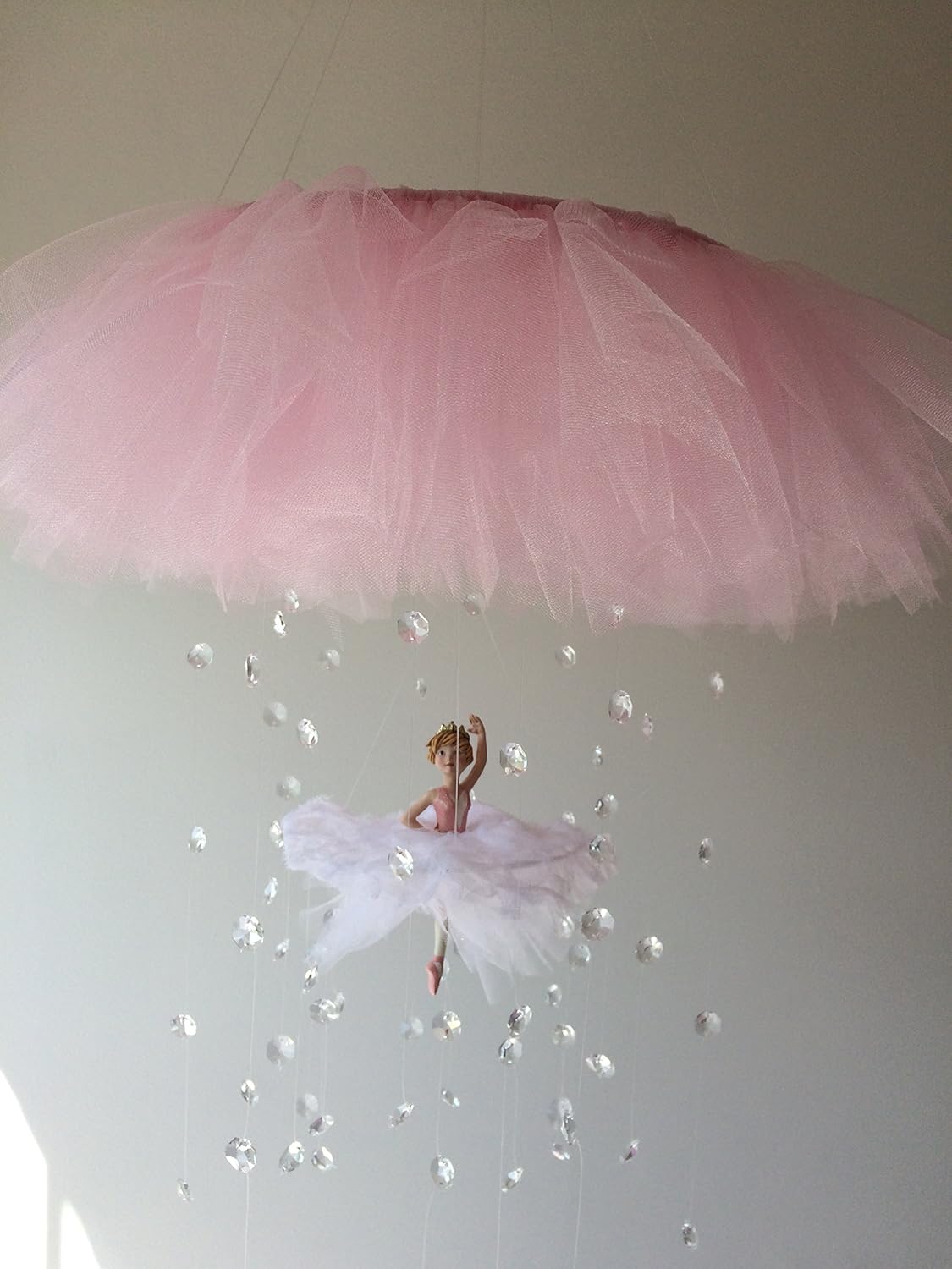 Ballerina baby mobile, crystal baby mobile, ballet mobile