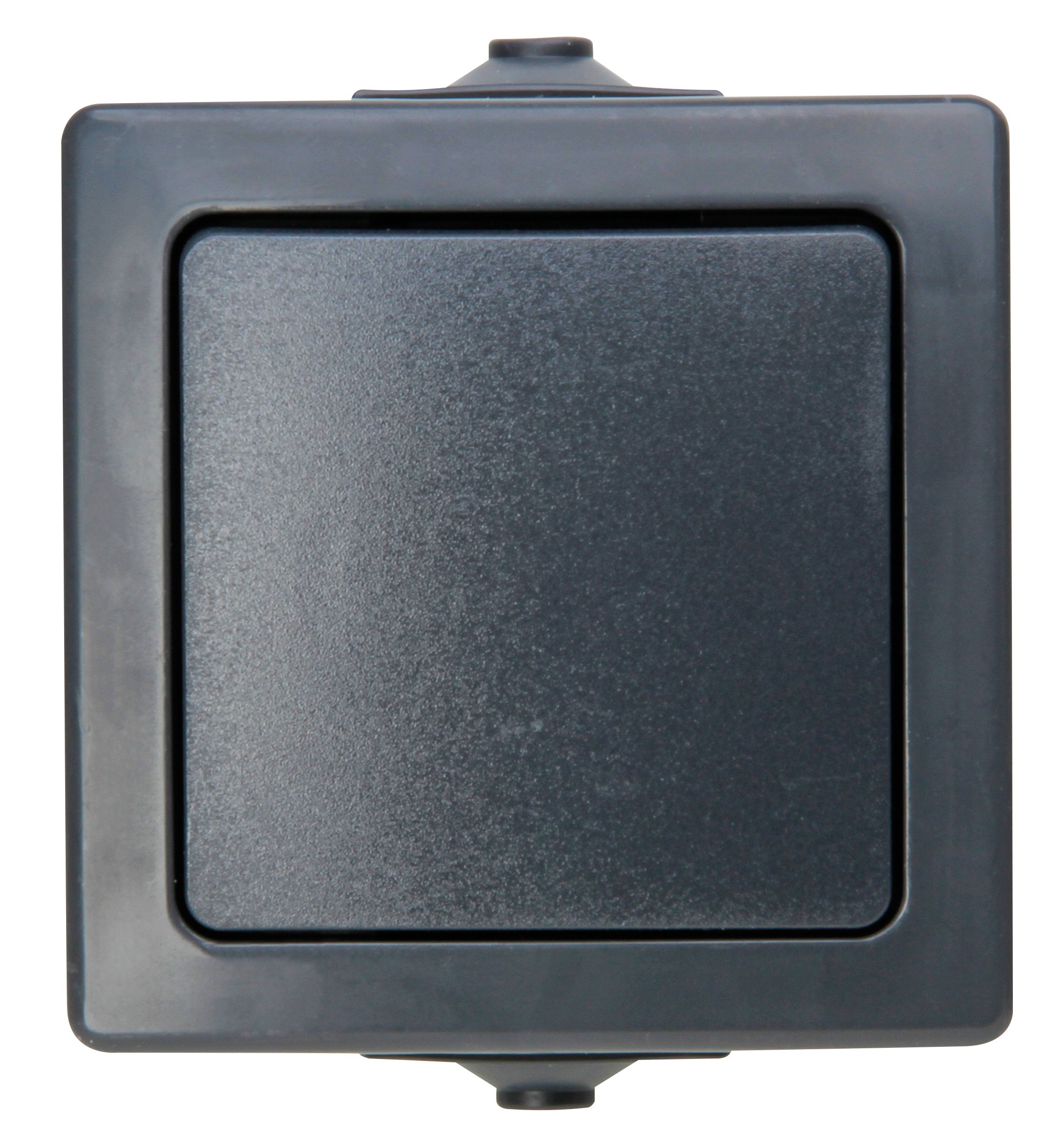 Kopp Nautic 565715005 Cross Switch Surface-Mounted for Wet Rooms 250 V (10 A), IP44, Anthracite