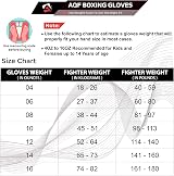 AQF Boxing Gloves Kids Adults 16oz Silver Training Muay Thai Sparring view 2