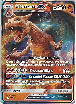 Jumbo Charizard Gx Sm195 Half Art Ultra Rare Sun Moon Promo Detective Pikachu Pokemon Card Amazon Co Uk Toys Games