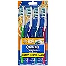 Oral-B Complete Deep Clean Soft Bristles Toothbrush, 4 Count, Colors May Vary