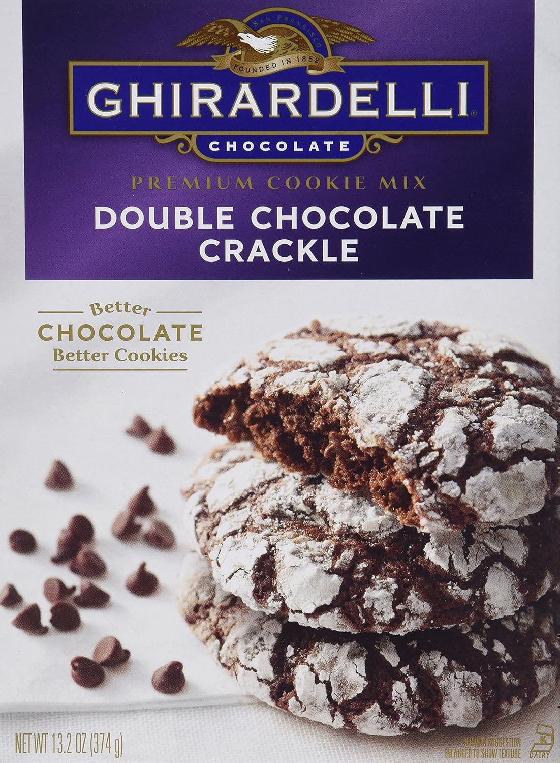 ghirardelli double chocolate crackle cookie mix