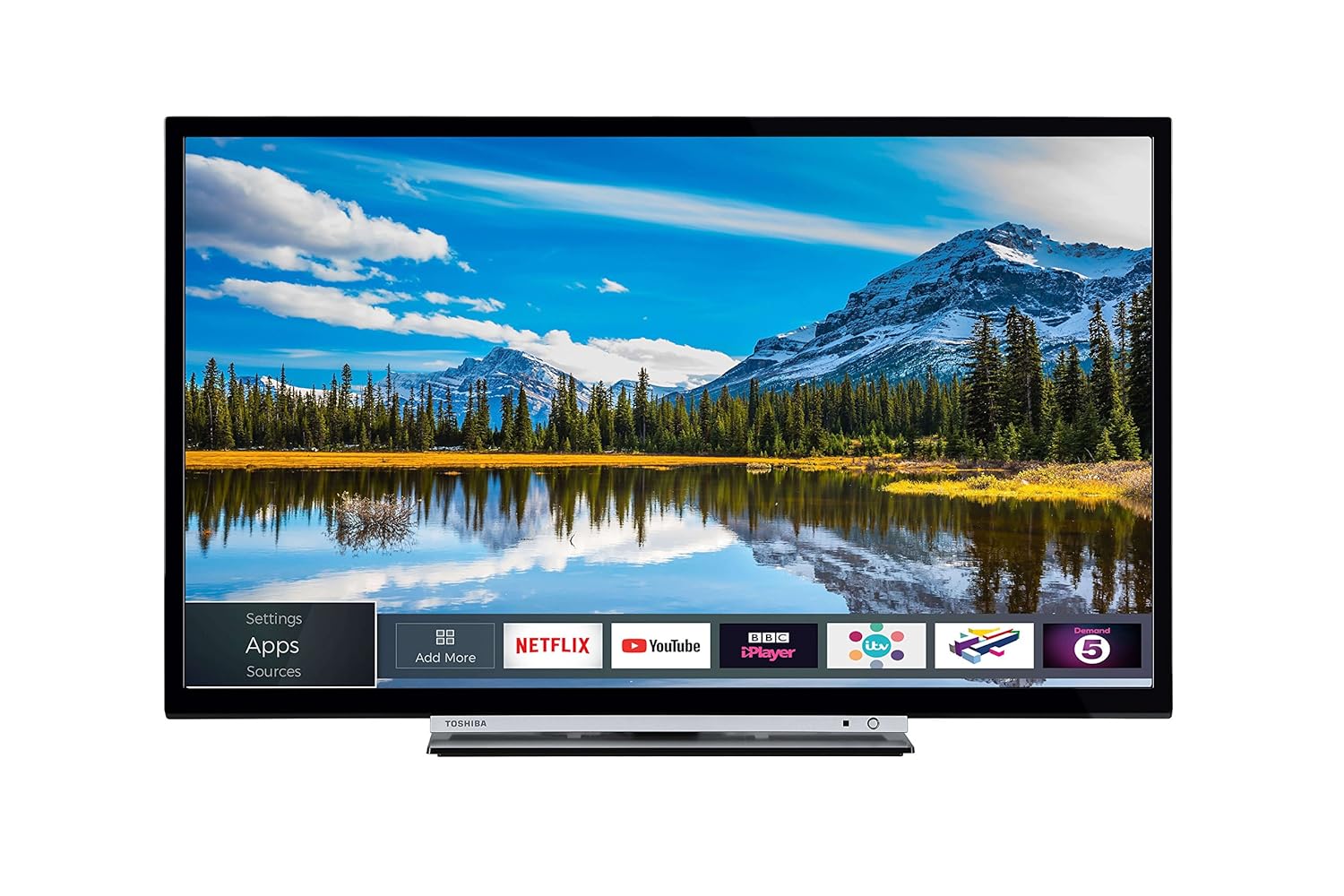 Toshiba 32W3863DB 32-Inch HD Ready Smart TV with Freeview Play -  Black/Silver (2018 Model): Amazon.co.uk: TV