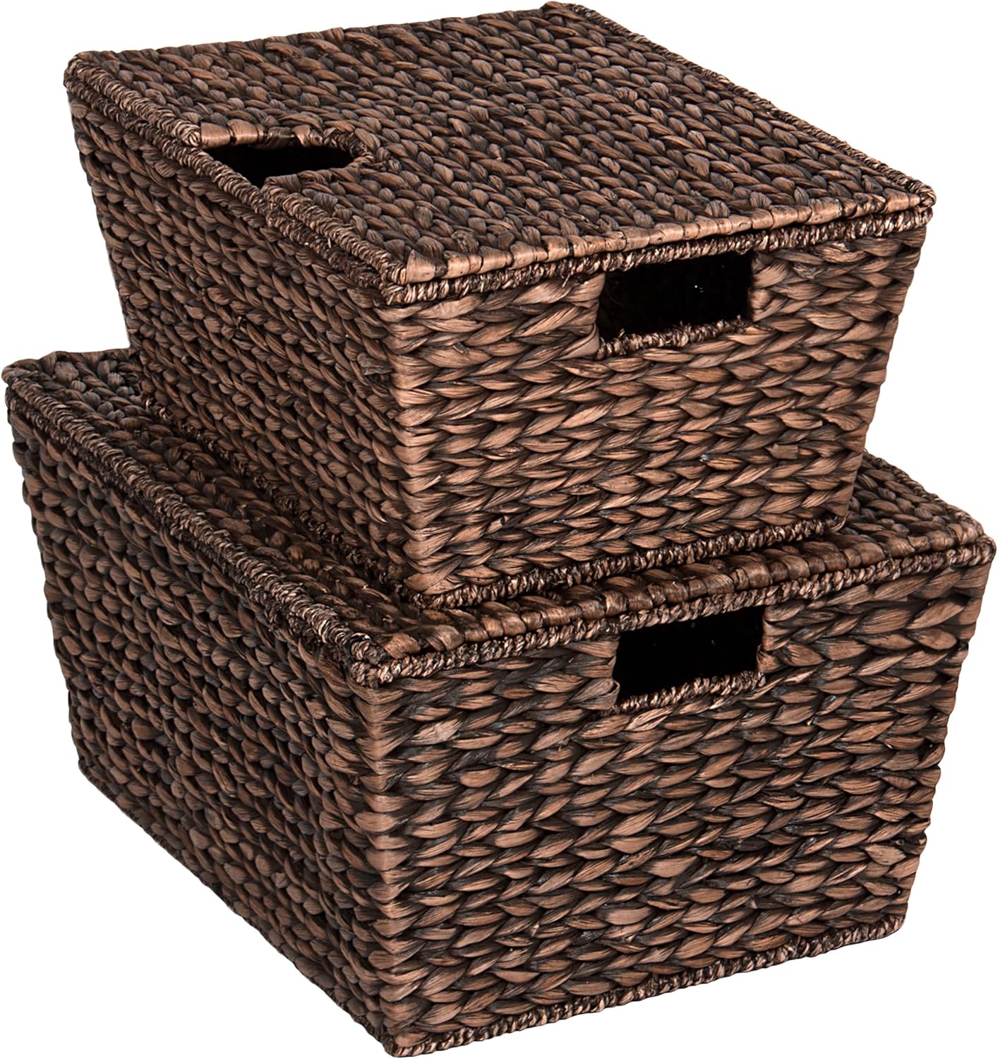 Best water hyacinth coffee table basket