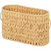 GRANNY SAYS Toilet Paper Storage, Bathroom Storage Basket, Toilet Paper Basket for 6 Mega Rolls, Toilet Paper Holder with Storage, Wicker Basket for Bathroom Accessories