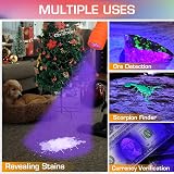 EverBrite 6 Pack UV 9 LED 395nm Blacklight Torch Flashlight Pet Urine Stain view 6