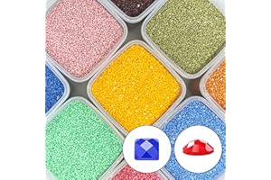 Carsilers Diamond Painting Beads 3861,Diamonds Painting Accessories Replacement for Missing Drills,Diamond Beads Replacement Drills Gems Stones,Round,About 3500pcs