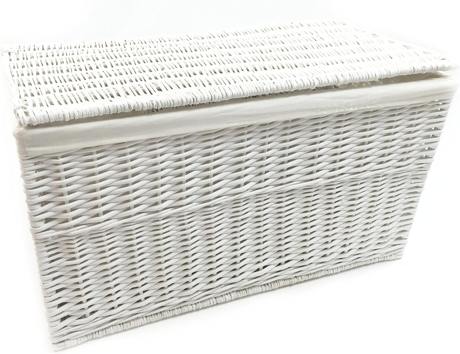 large wicker toy chest