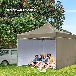 REDCAMP Instant Canopy Sidewall for 10x10ft Pop Up