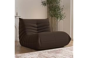 YVDNHP Bean Bag Chair, Memory Foam Bean Bag Sofa Large Bean Bag Chair for Adults, Bean Bag Chairs for Teens with High Density Comfortable Foam, Bean Bag for Living Room, Bedroom (Coffee)