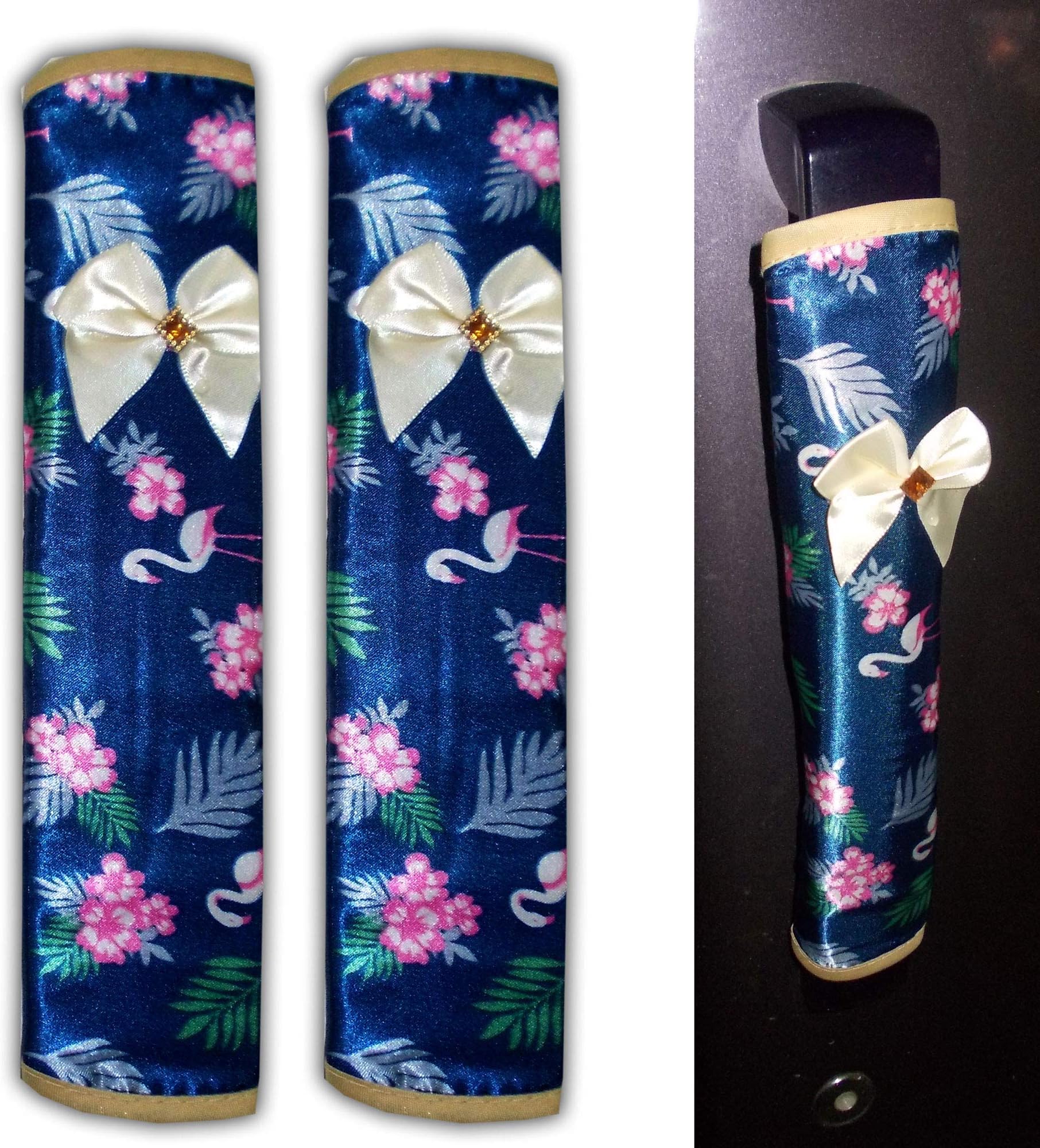 AJ Creations Multi-Purpose Handle Cover for Refrigerator/Oven Kitchen Decor,House Decor (1 Pair)