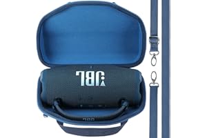Lebakort Hard Case Compatible with JBL Charge 6 Waterproof Speaker (Blue Case)