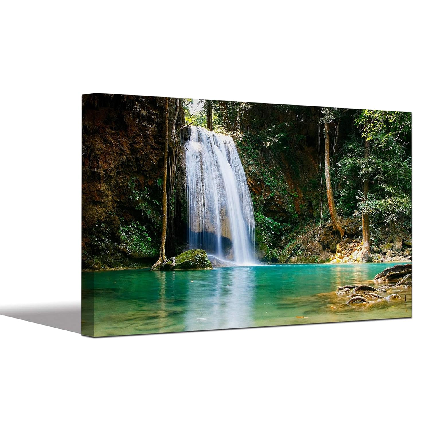 Urban Gifts Canvas Painting Beautiful Forest Modern Art Wall Painting For Living Room Bedroom Office Hotels Drawing Room 24x36 Inch Amazon In Home Kitchen