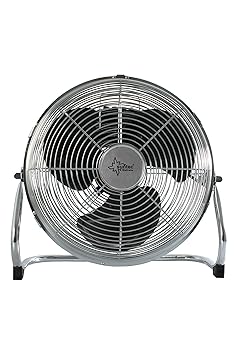 Suntec Wellness 11825 CoolBreeze 5000 BV Bodenventilator 145 W, 220 V, chrome 60 x 60 x 20 cm
