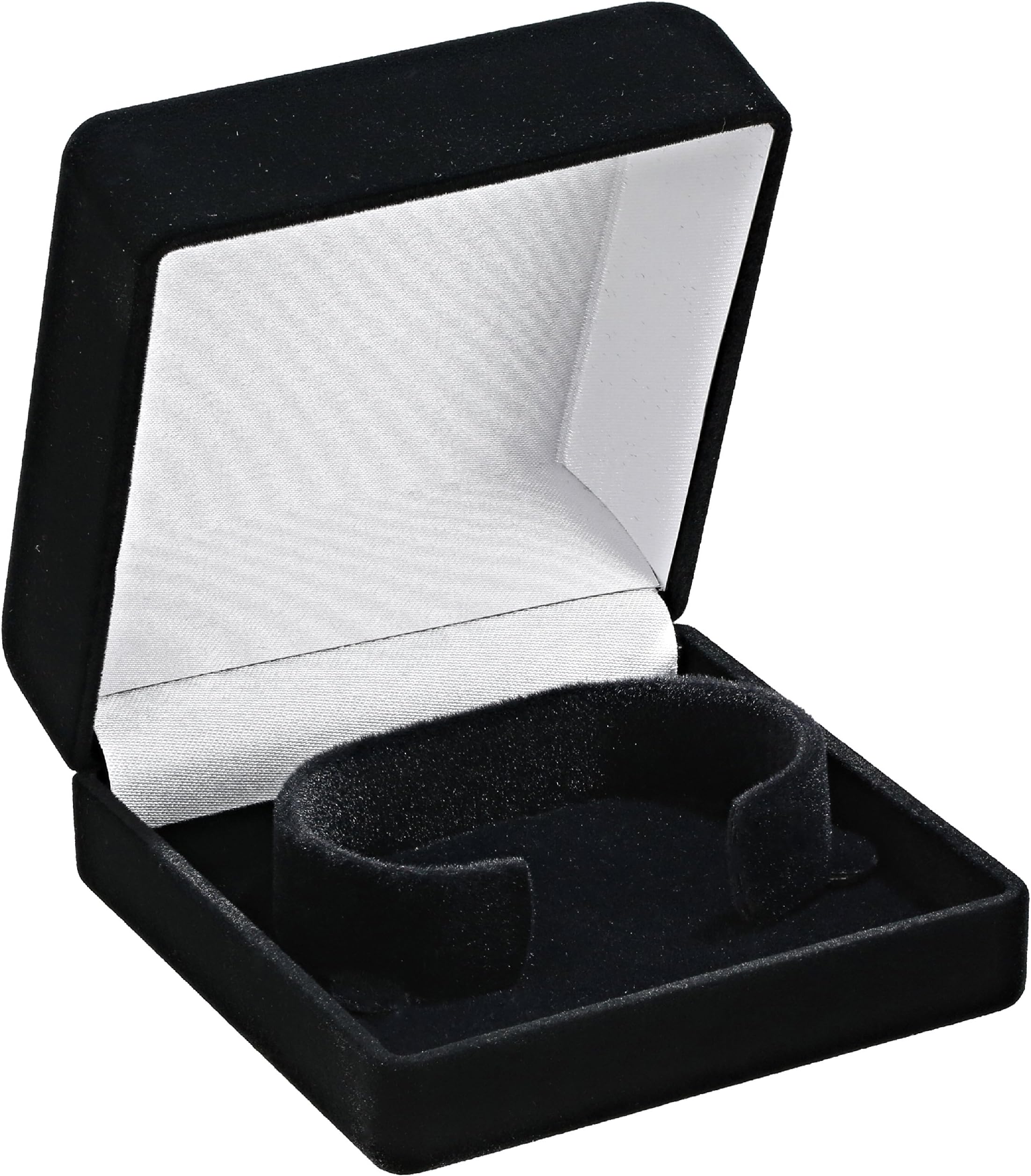 Optima 32-10501 Flocked Bracelet Box Black Watch Case