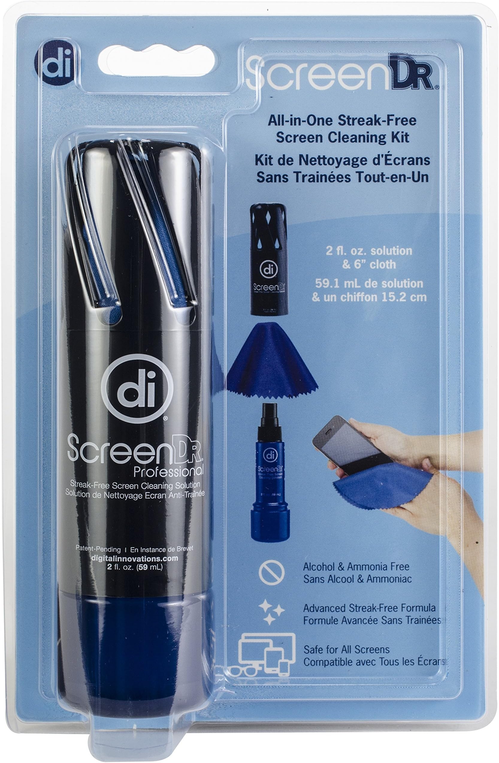 AllsopDigital Innovations 4111100 Screendr(r) Screen-Cleaning Formula, 2oz 7.50in. x 5.00in. x 1.75in.