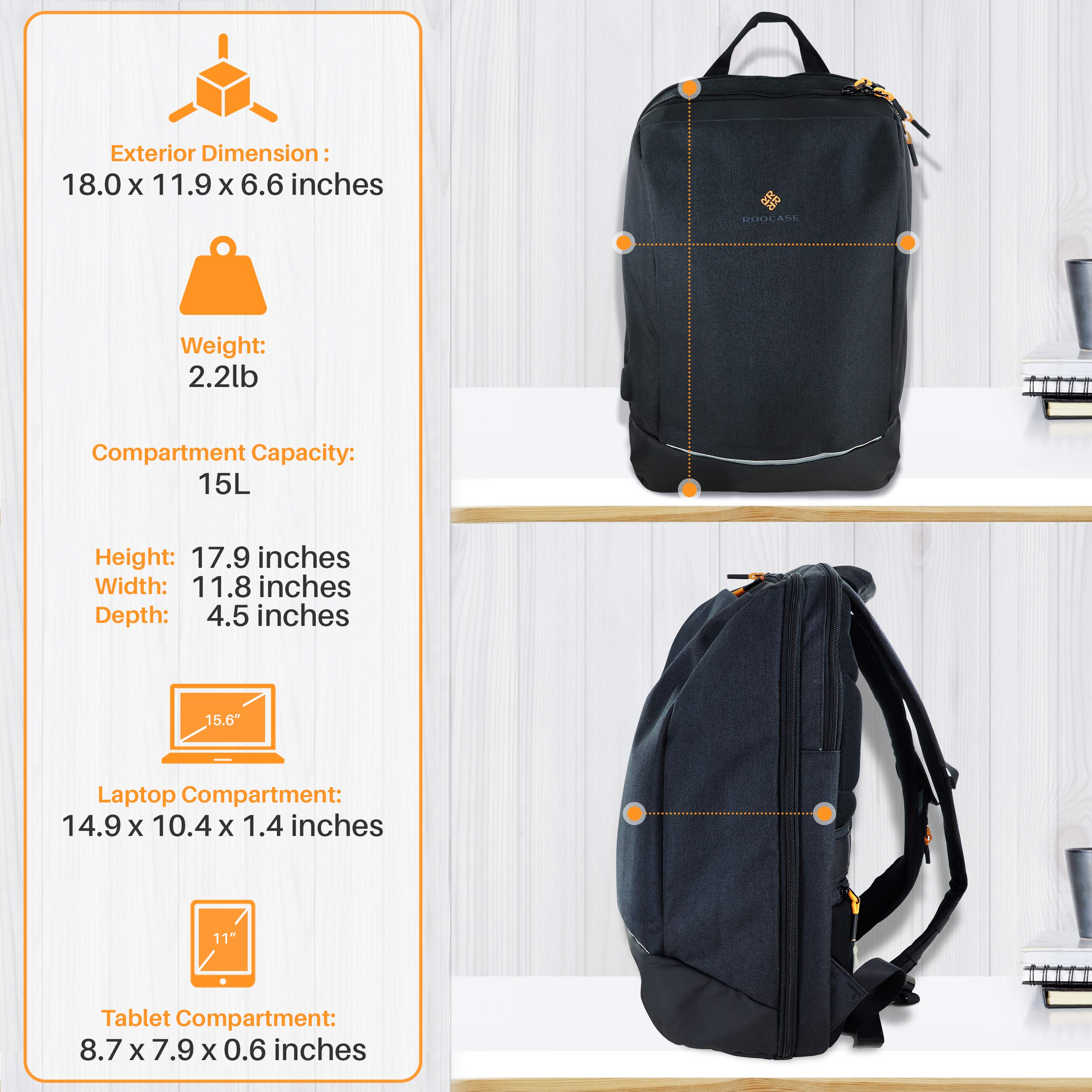 lymmax laptop backpack