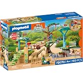 Playmobil | Animals &amp; Friends | Zoo Wilderness Climbing Park | 3 Platforms with Cable car and Suspension Bridge | Children's Toy for Ages 4 and up | 72070