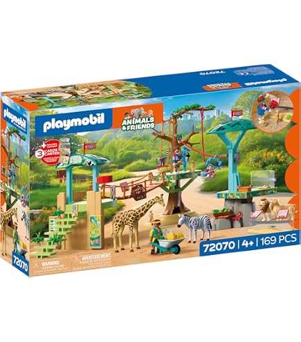 Amazon.com: Playmobil | Animals & Friends | Zookeeper with Vehicle