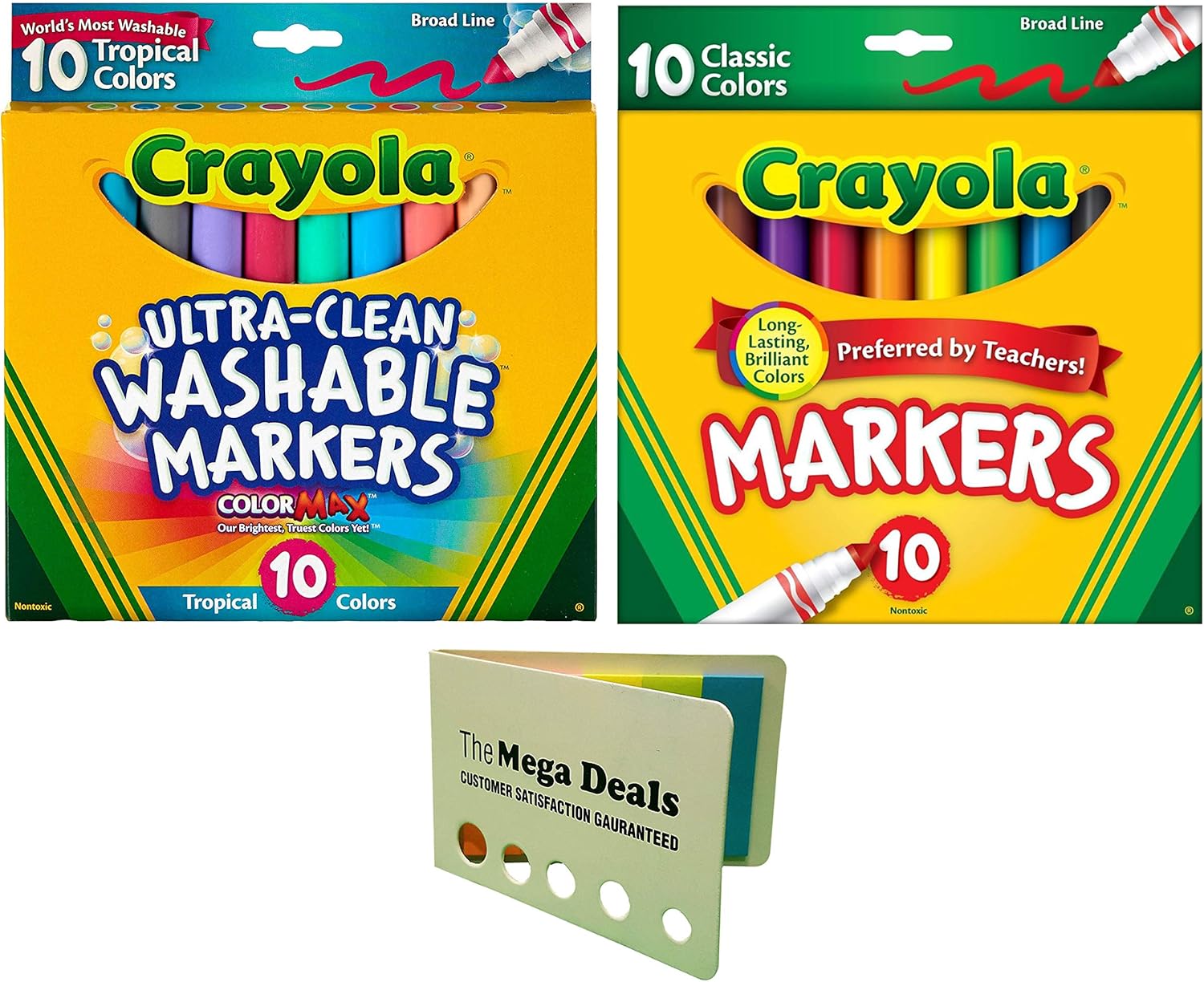 Crayola Broad Line Markers (Bundle) Classic Colors and