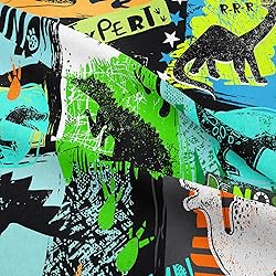 NINENINE Dinosaur Bedding Sets for Kids,Watercolor