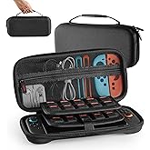 Carrying Case for Nintendo Switch 2 - Portable Travel Case Compatible with Switch2 2025, Large Capacity Hard Protective Shell Travel Storage Bag with 20 Game Cartridges Cards for Console & Accessories