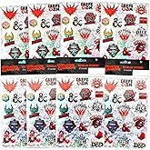 Dungeons and Dragons Stickers Set - Bundle with 60+ DND Stickers Featuring Dragons, Mythical Creatures, More for Decorating | D&D Party Favors for Kids, Boys, Girls, Teens, Adults
