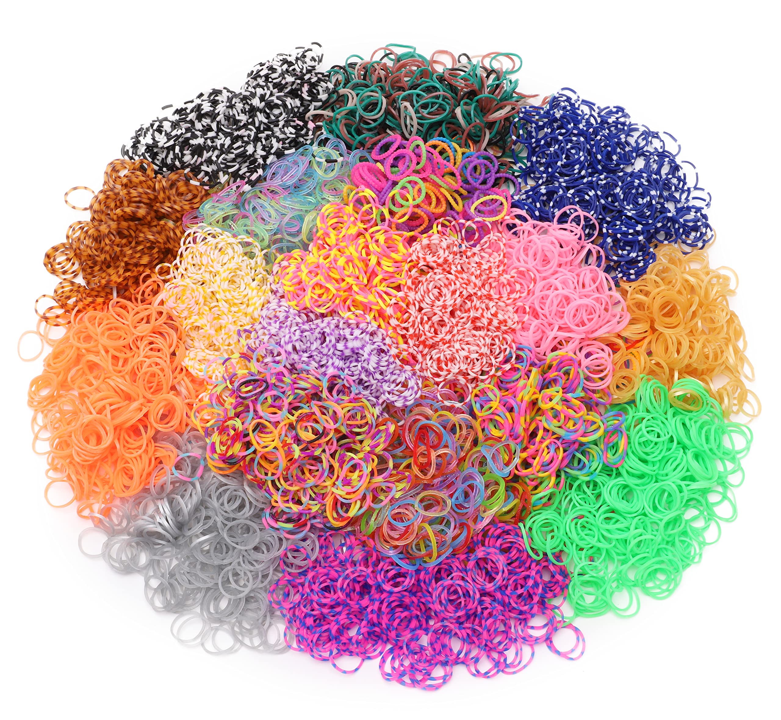 Toyland® 6000 Mixed Loom Band Refills - Assorted Designs