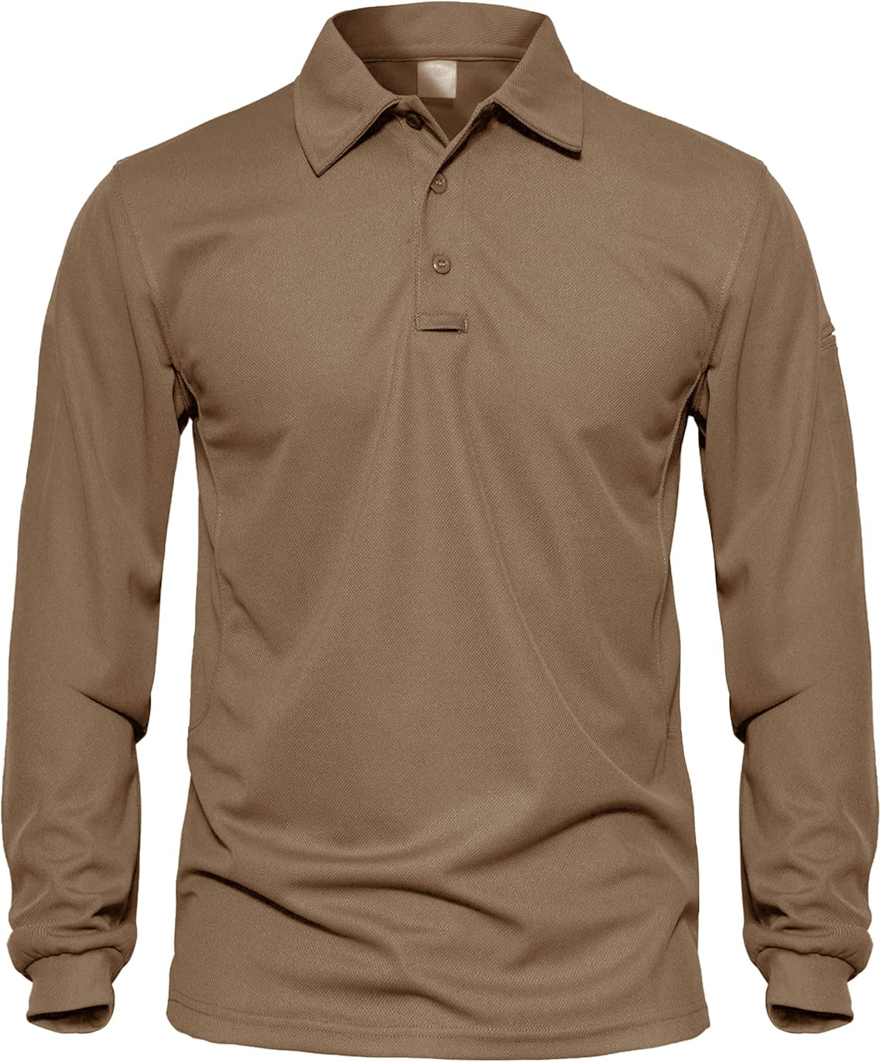 MAGNIVIT Men's Military Long Sleeve Shirt Outdoor Performance Tactical Army Combat Polo Shirts at  Men’s Clothing store
