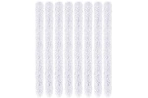 Jexine 8 Pcs Feather Boas Bulk Artificial Fluffy Boas Decor for Wedding Costume Dress Tea Party Supplies