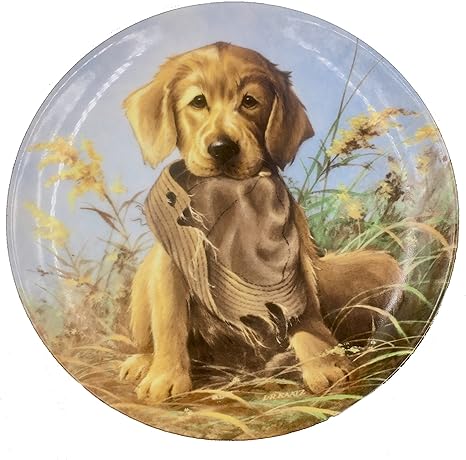 golden retriever collector plates