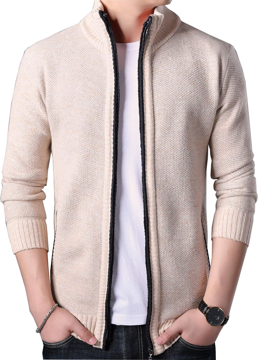 cardigan and hoodie