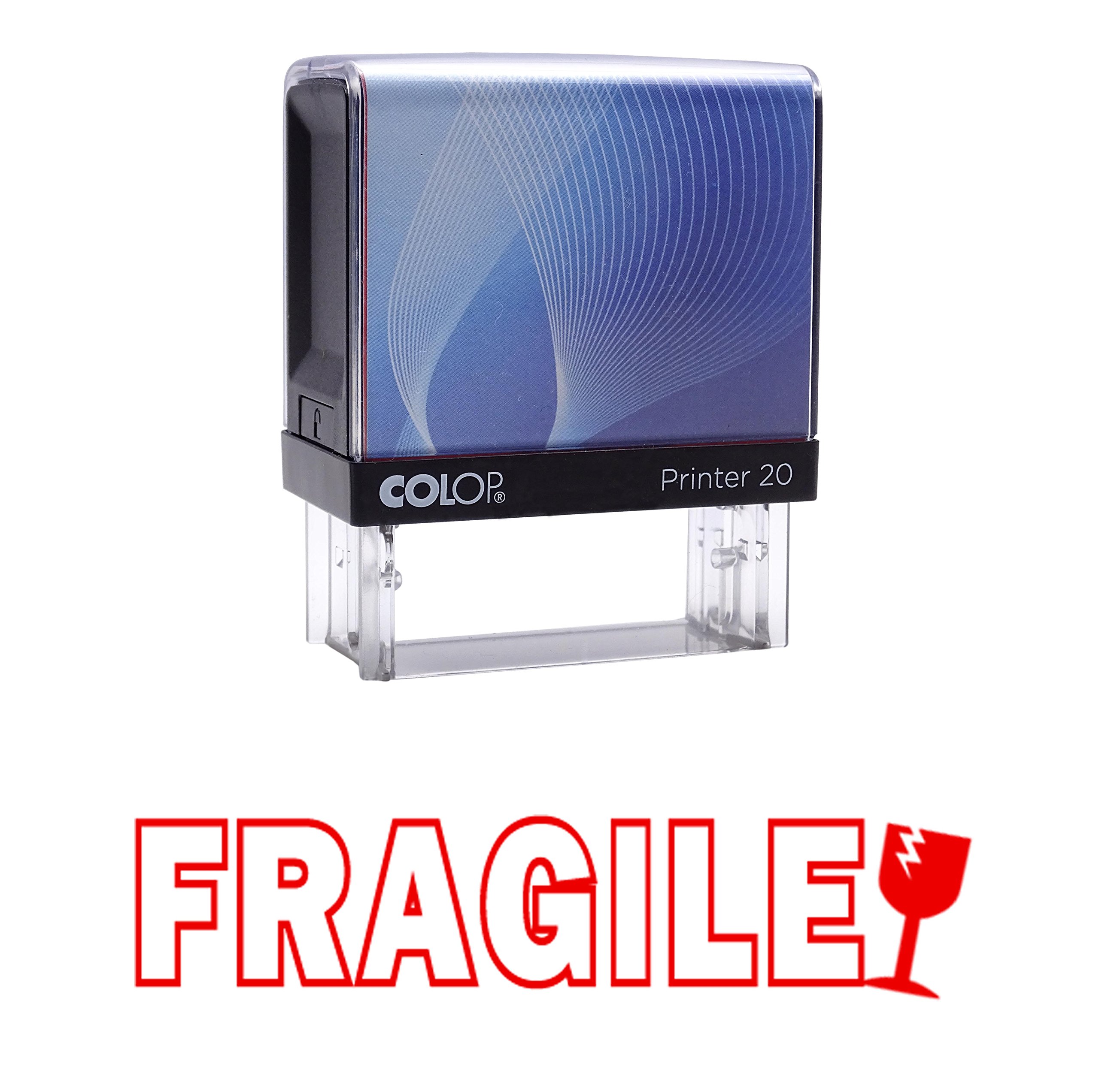 Fragile Self Inking Rubber Stamp Custom Colop Office Stationary P20 Mini Stamper