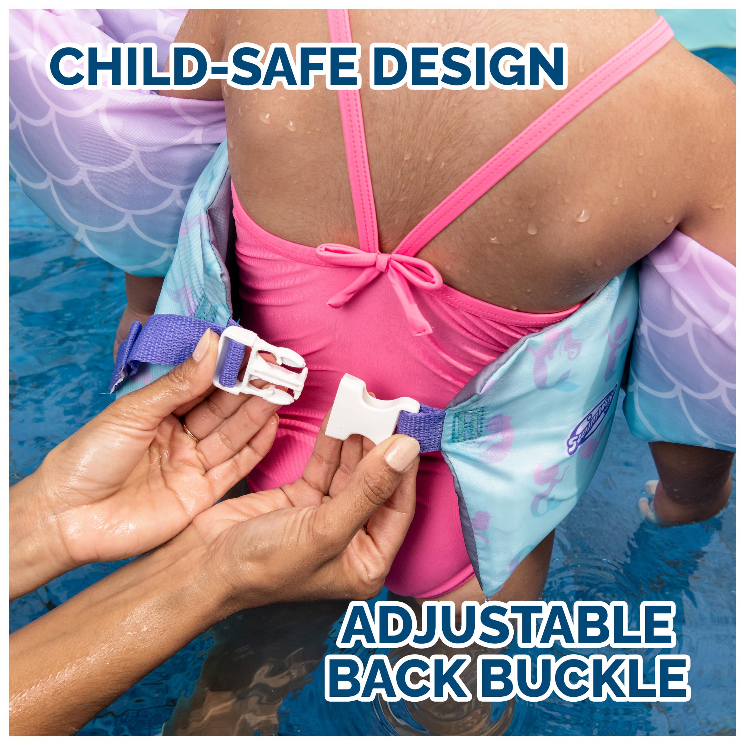 SwimWays Swim Trainer, US Coast Guard Approved Life Vest Kids Swim Vest