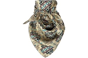 AUSTIN ACCENT INC Austin Accent Cowboy Bandana 100% Silk Scarf Wild Rag 34 Inch Multiple Colors