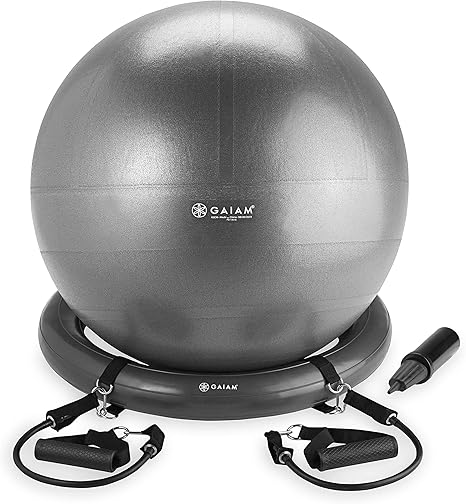gaiam balance ball chair exercises