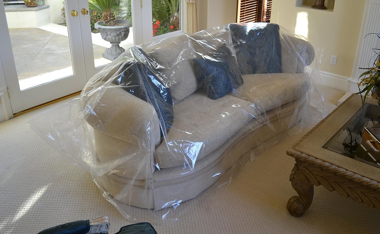 Amazon Com Plastic Sofa Couch Moving Cover 1 Bag Mbx 57