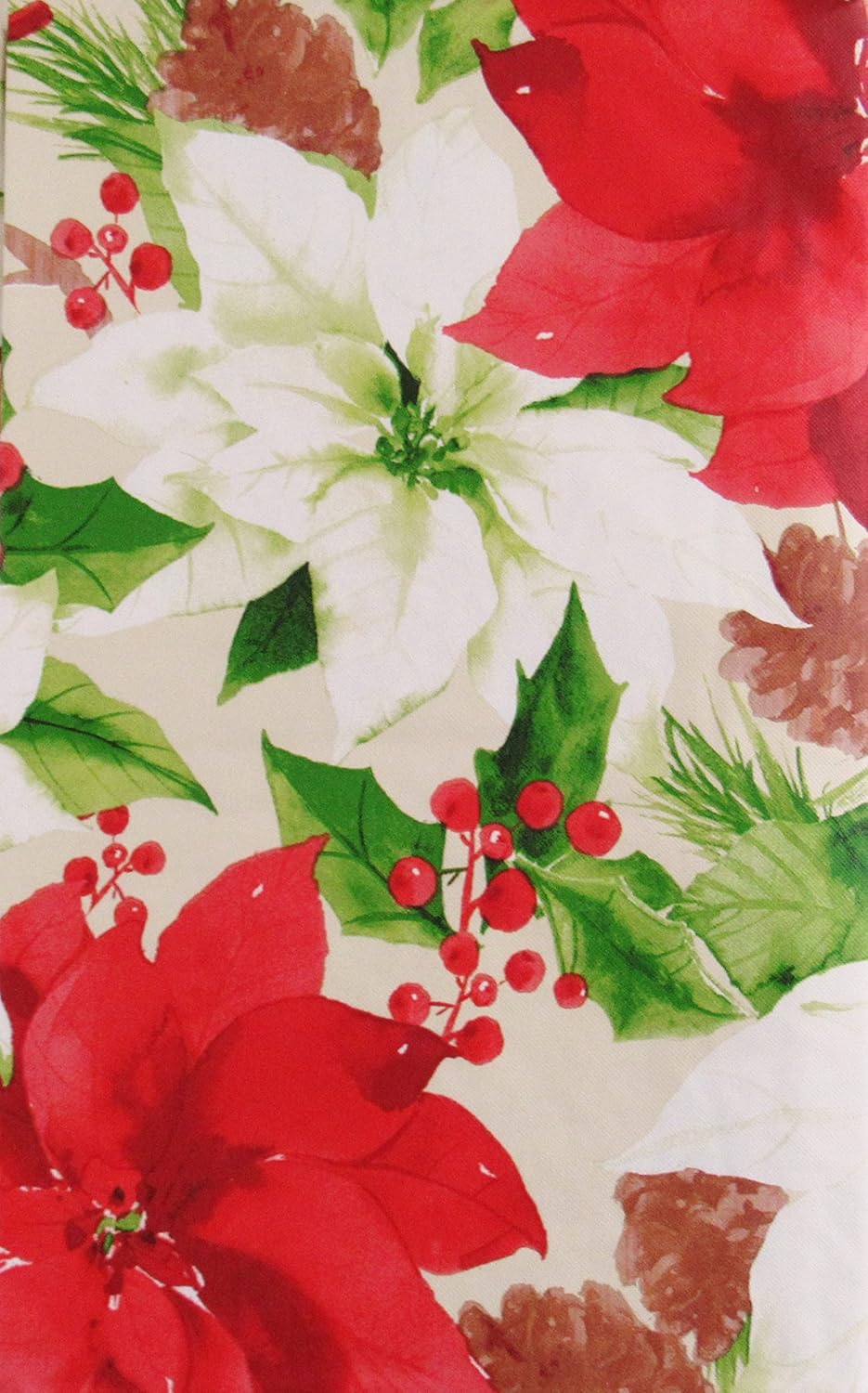 Best christmas table cloth round vinyl