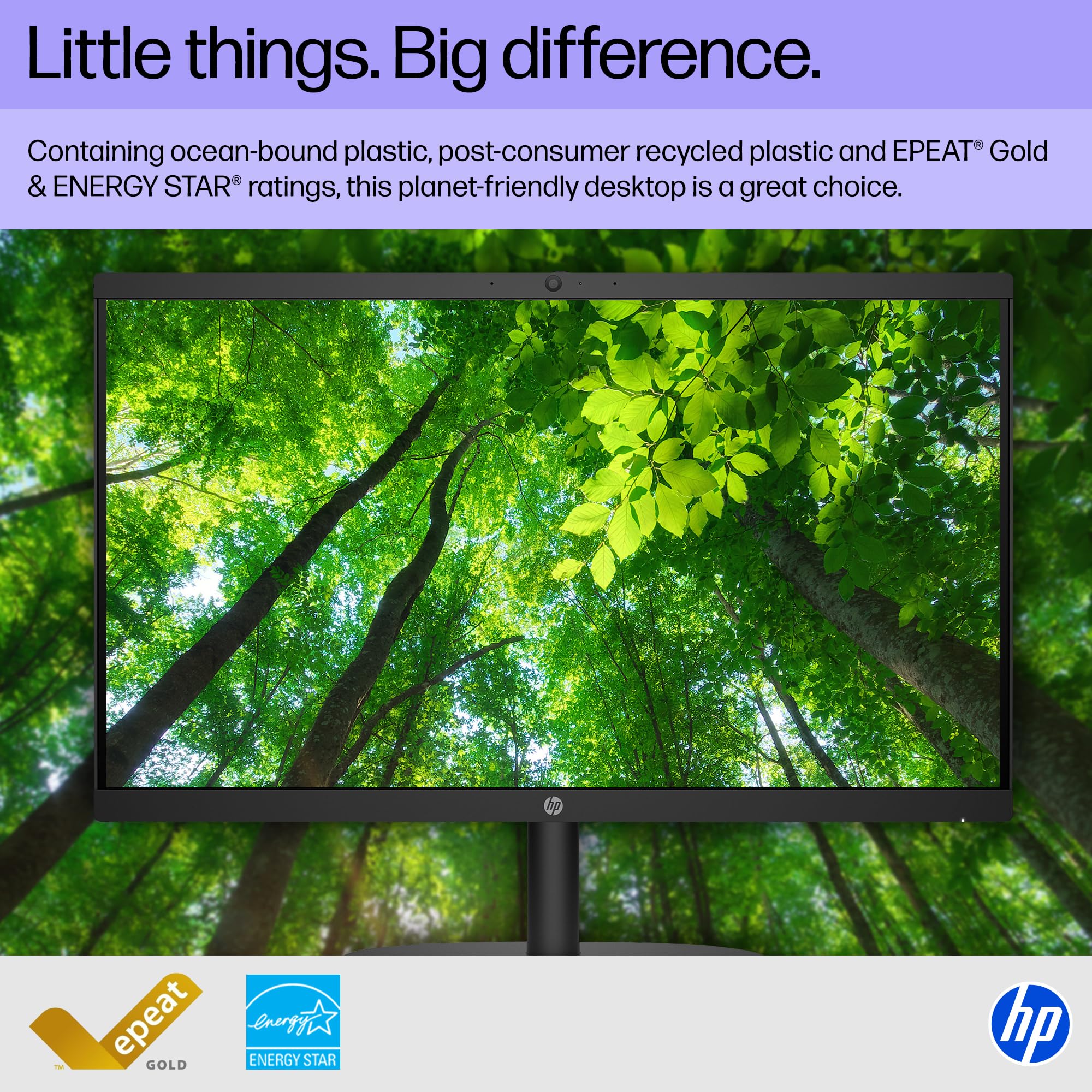 HP 21.45 inch All-in-One Desktop PC, FHD Display, Intel Processor N200, 8 GB RAM, 512 GB SSD, Intel UHD Graphics, Windows 11 Home, Jet Black, 22-dg0340 (2025)